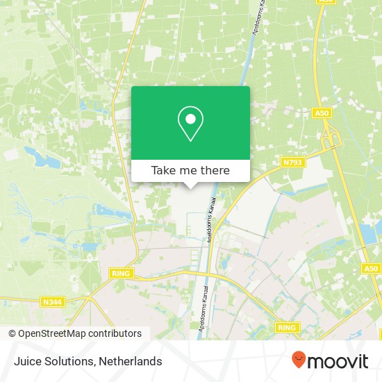 Juice Solutions, Lage Brink 5 map