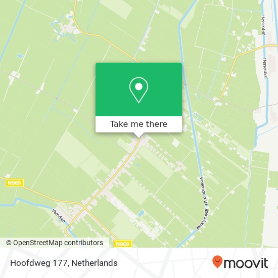 Hoofdweg 177, 9695 AE Bellingwolde map