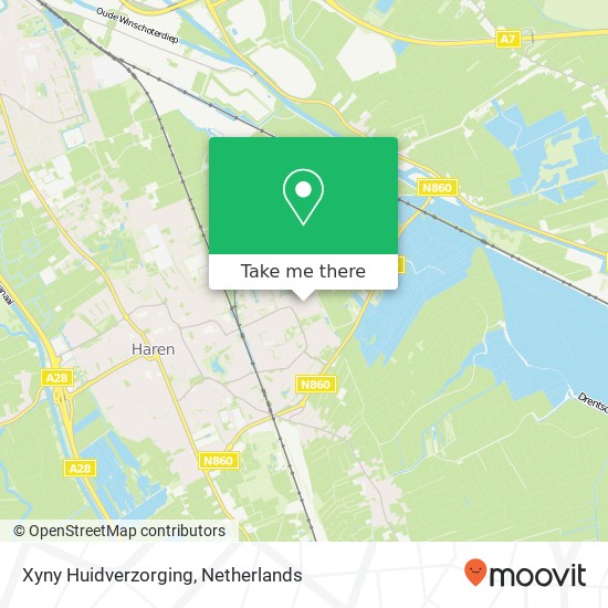 Xyny Huidverzorging, Oude Middelhorst 77 Karte