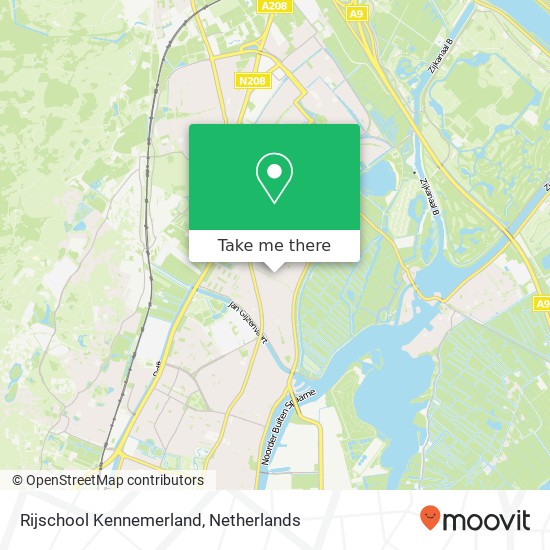 Rijschool Kennemerland, Vergierdeweg 110 map