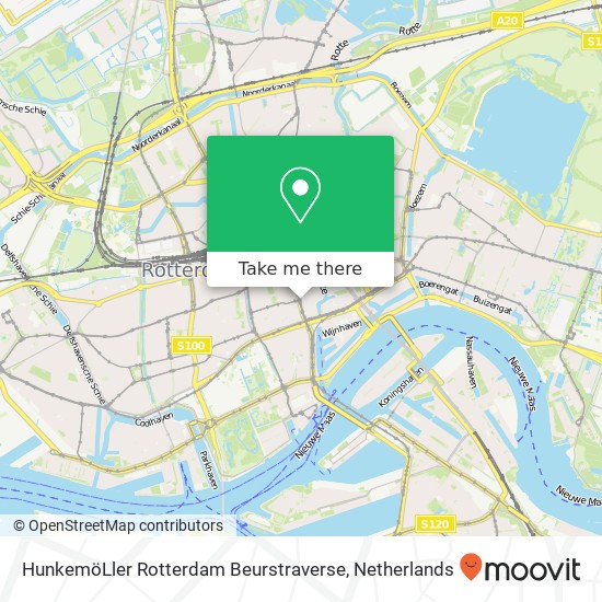 HunkemöLler Rotterdam Beurstraverse, Coolsingel map