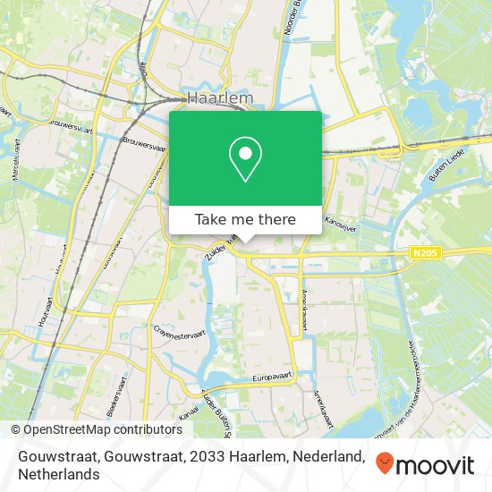 Gouwstraat, Gouwstraat, 2033 Haarlem, Nederland map