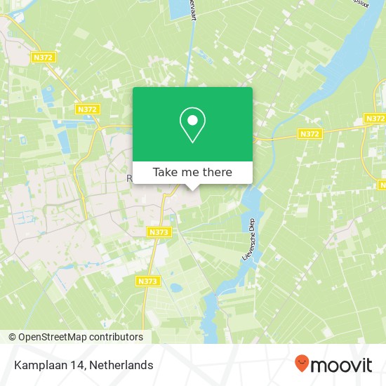 Kamplaan 14, 9301 KK Roden Karte