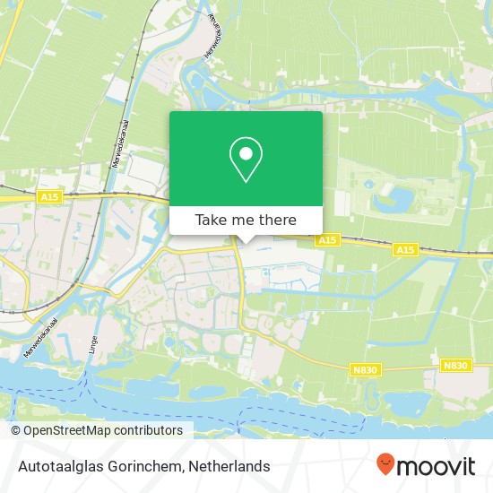 Autotaalglas Gorinchem, Einsteinstraat Karte