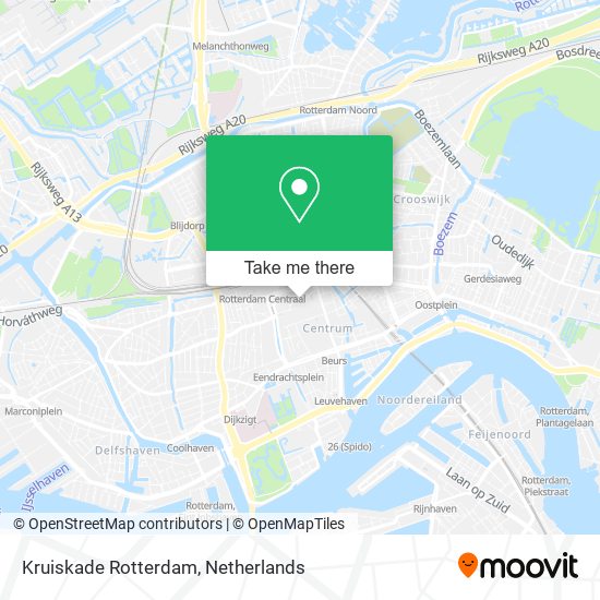 Kruiskade Rotterdam map