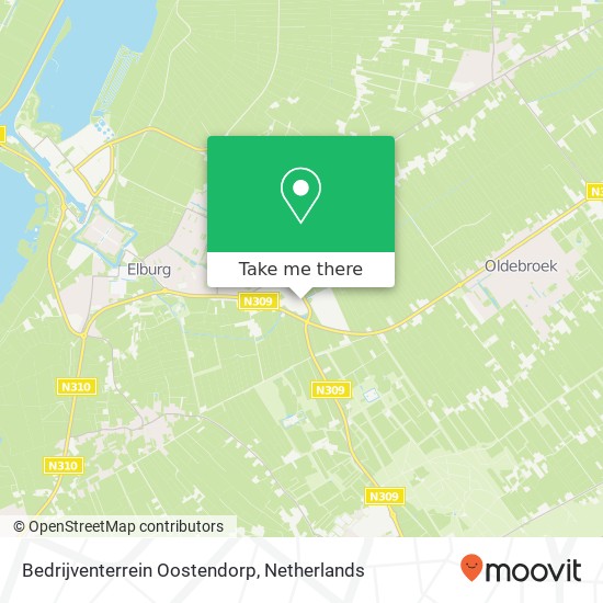 Bedrijventerrein Oostendorp map