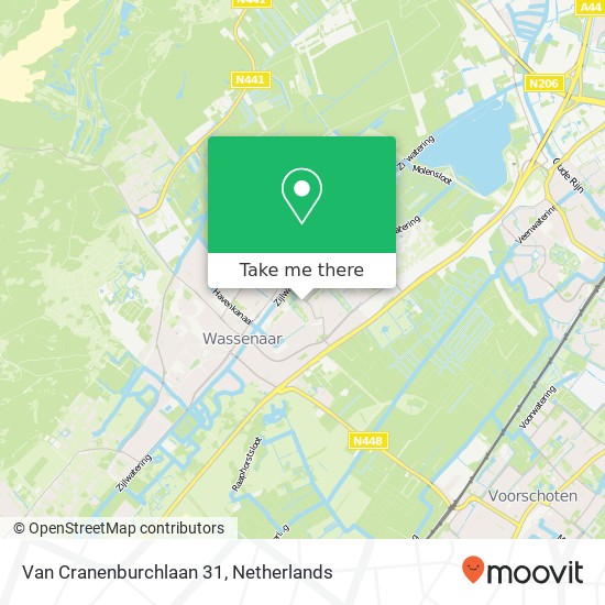 Van Cranenburchlaan 31, Van Cranenburchlaan 31, 2241 PJ Wassenaar, Nederland Karte