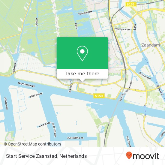 Start Service Zaanstad map