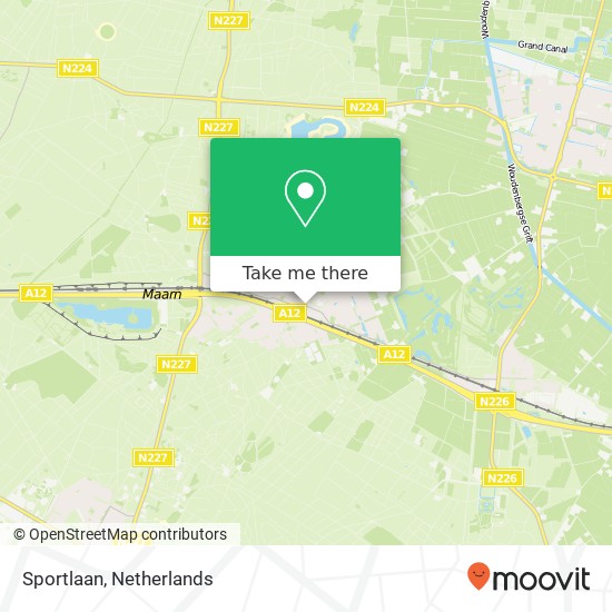 Sportlaan, 3951 BD Maarn map