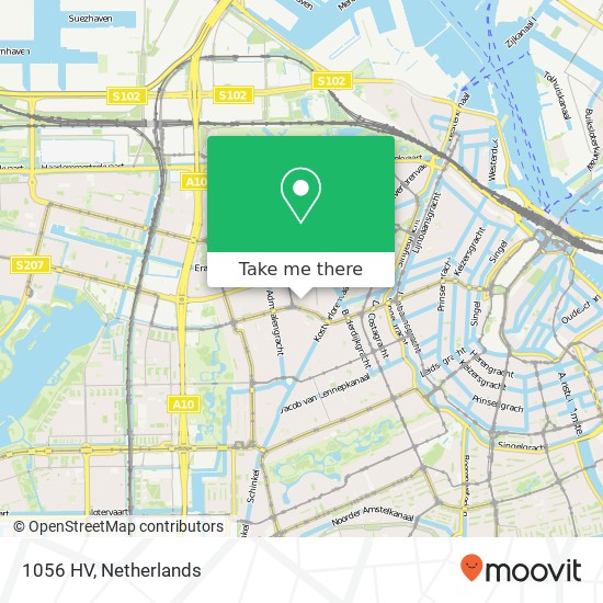 1056 HV, 1056 HV Amsterdam, Nederland map