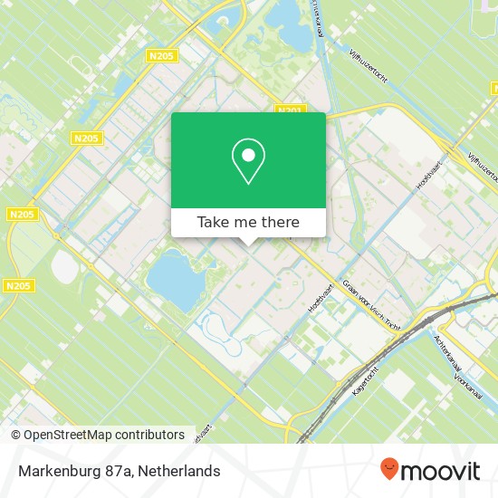 Markenburg 87a, Markenburg 87a, 2135 DS Hoofddorp, Nederland map