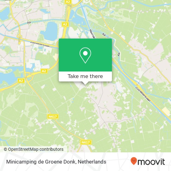 Minicamping de Groene Donk map