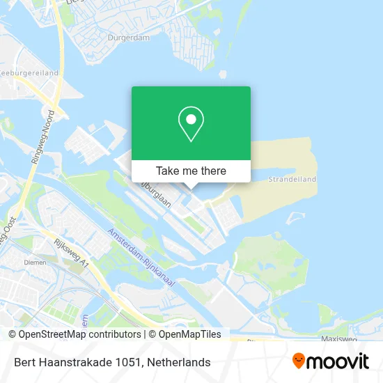 Bert Haanstrakade 1051 map
