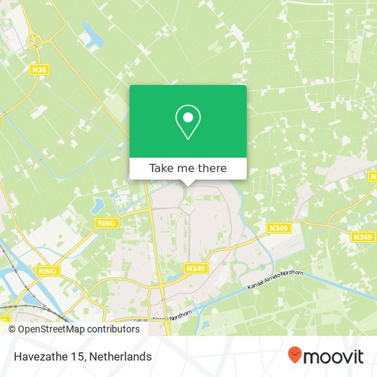 Havezathe 15, 7608 CJ Almelo map