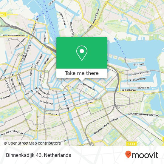 Binnenkadijk 43, Binnenkadijk 43, 1018 Amsterdam, Nederland Karte