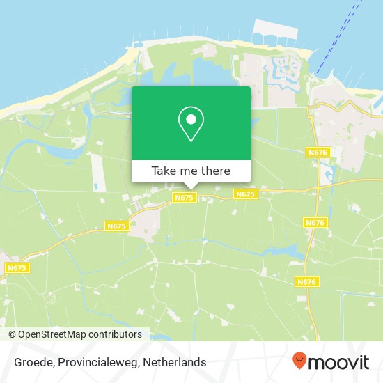 Groede, Provincialeweg map
