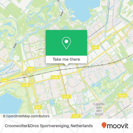 Croonwolter&Dros Sportvereniging, Marten Meesweg 25 Karte