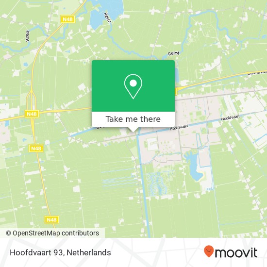 Hoofdvaart 93, 7701 JH Dedemsvaart map