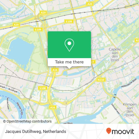 Jacques Dutilhweg, Jacques Dutilhweg, Rotterdam, Nederland map