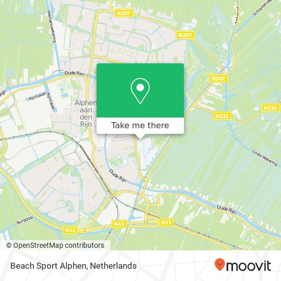 Beach Sport Alphen, Olympiaweg 2 map