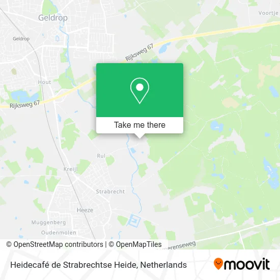 Heidecafé de Strabrechtse Heide map