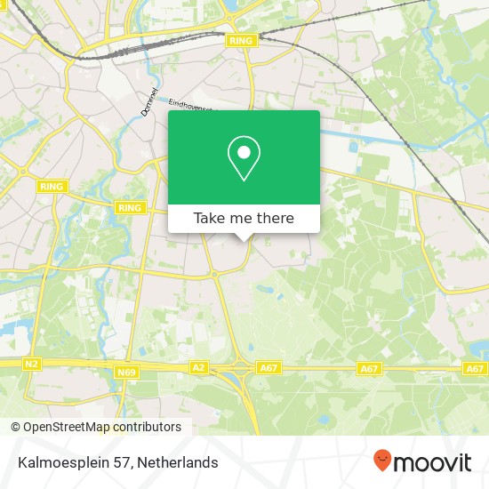 Kalmoesplein 57, Kalmoesplein 57, 5643 Eindhoven, Nederland Karte