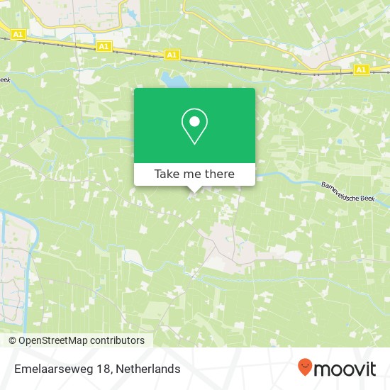 Emelaarseweg 18, 3791 PT Achterveld map