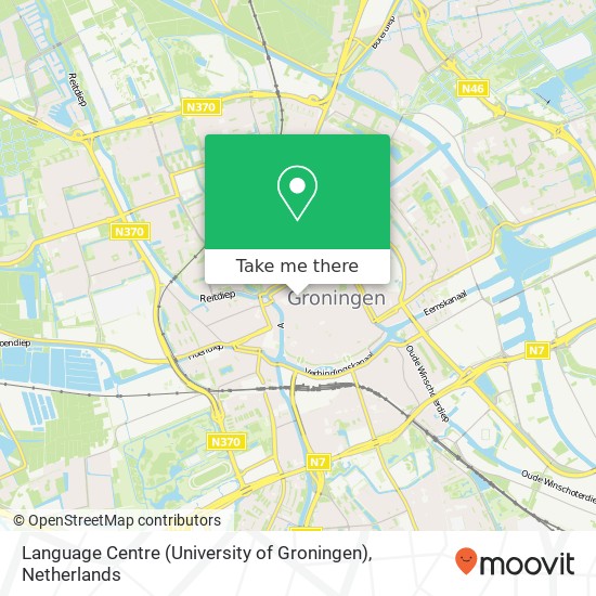 Language Centre (University of Groningen), Oude Kijk in 't Jatstraat 26 map