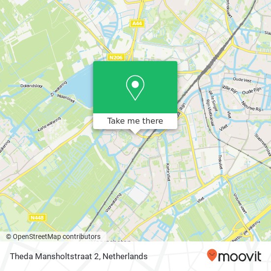 Theda Mansholtstraat 2, 2331 JG Leiden Karte