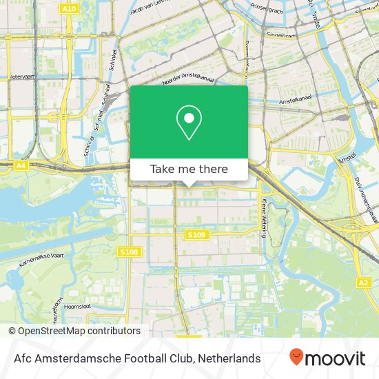 Afc Amsterdamsche Football Club, De Boelelaan 801 Karte