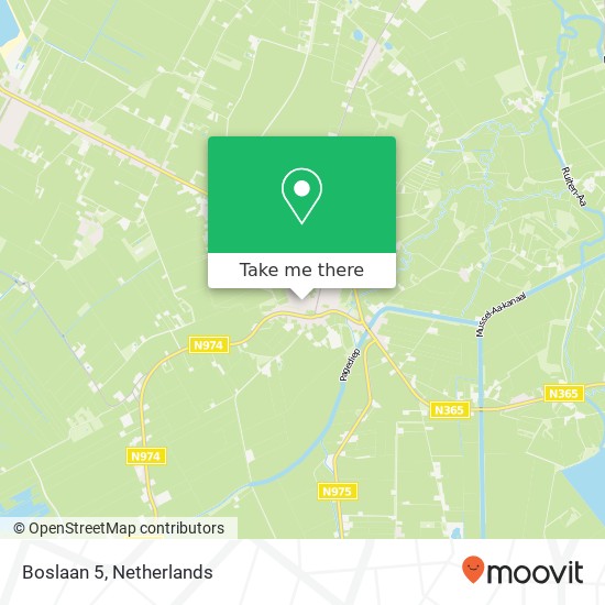 Boslaan 5, 9591 BG Onstwedde map