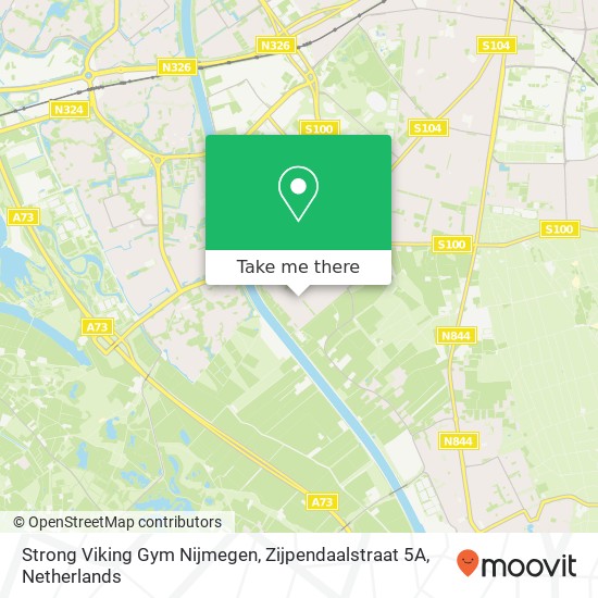 Strong Viking Gym Nijmegen, Zijpendaalstraat 5A map