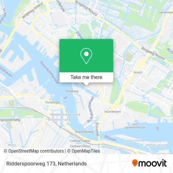 Ridderspoorweg 173 map