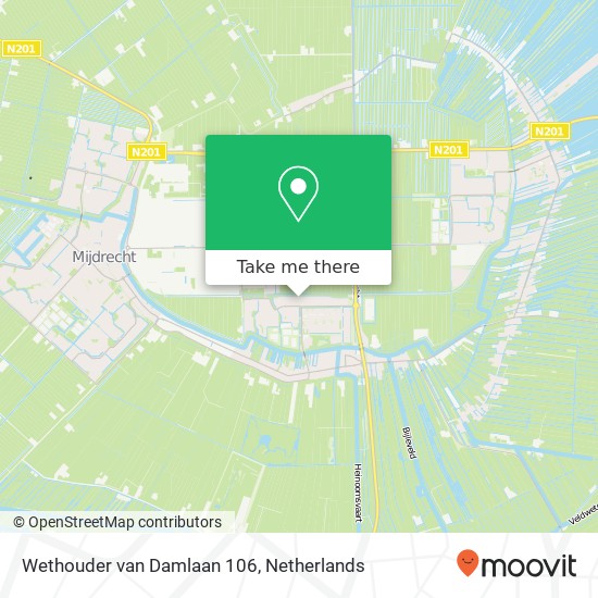 Wethouder van Damlaan 106, 3648 XP Wilnis map