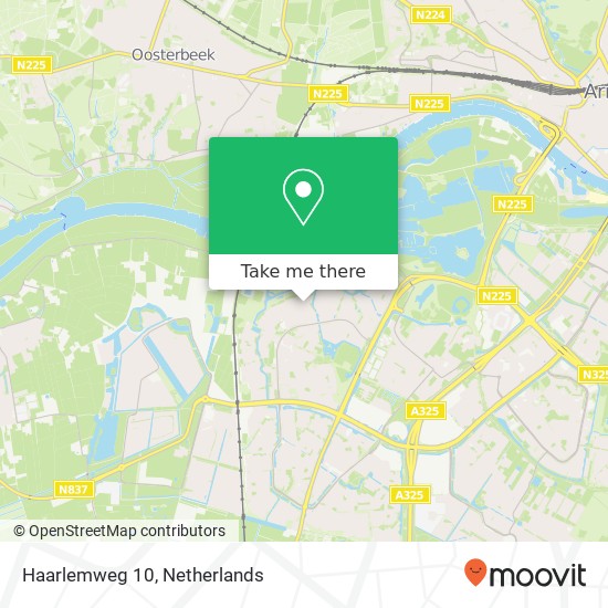 Haarlemweg 10, 6843 AM Arnhem map