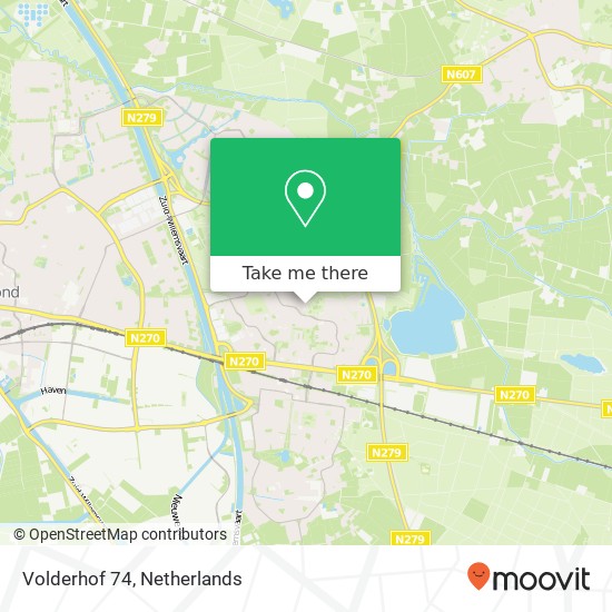 Volderhof 74, 5709 GA Helmond map