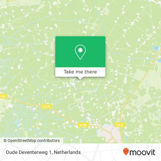 Oude Deventerweg 1, 7245 PX Laren map