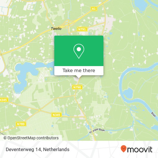 Deventerweg 14, 7383 AB Bussloo Karte