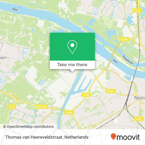 Thomas van Heereveldstraat, 6551 Weurt map