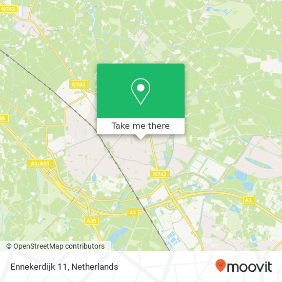 Ennekerdijk 11, Ennekerdijk 11, 7622 ED Borne, Nederland Karte