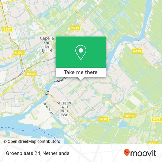 Groenplaats 24, 2924 VT Krimpen aan den IJssel map