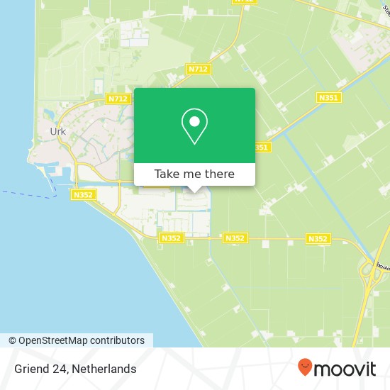 Griend 24, 8321 MN Urk map