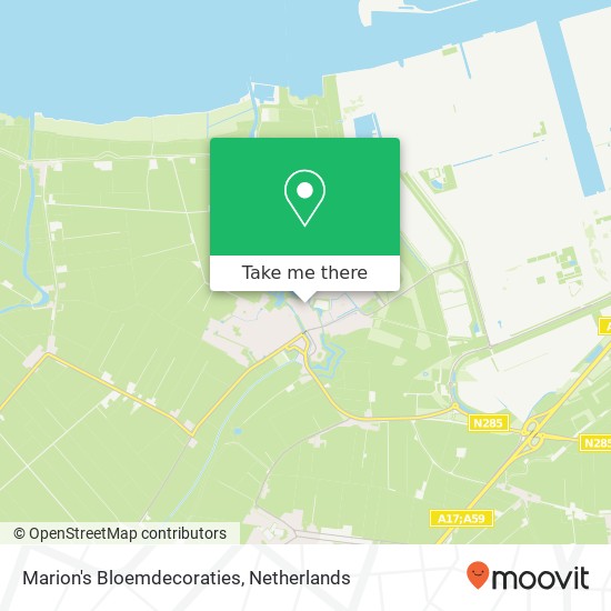 Marion's Bloemdecoraties, Schanspoort 3B map