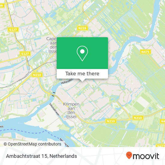 Ambachtstraat 15, Ambachtstraat 15, 2922 CA Krimpen aan den IJssel, Nederland map