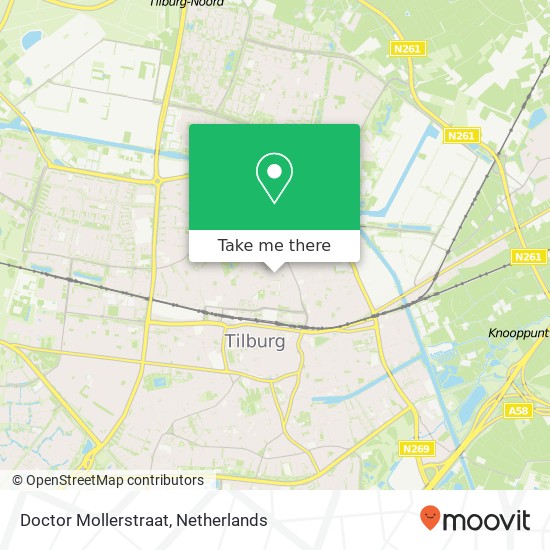 Doctor Mollerstraat, Doctor Mollerstraat, 5041 Tilburg, Nederland Karte