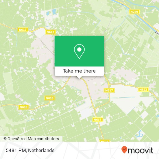 5481 PM, 5481 PM Schijndel, Nederland Karte