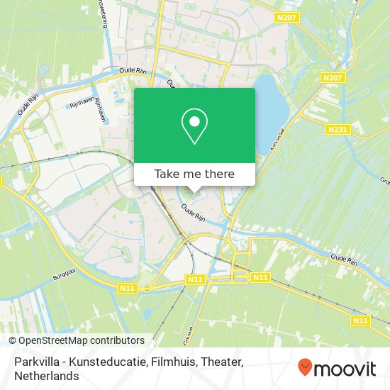 Parkvilla - Kunsteducatie, Filmhuis, Theater Karte