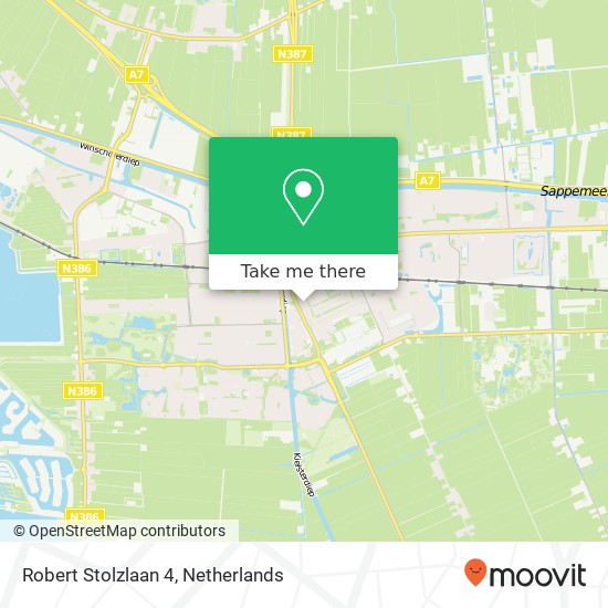 Robert Stolzlaan 4, 9603 AZ Hoogezand map