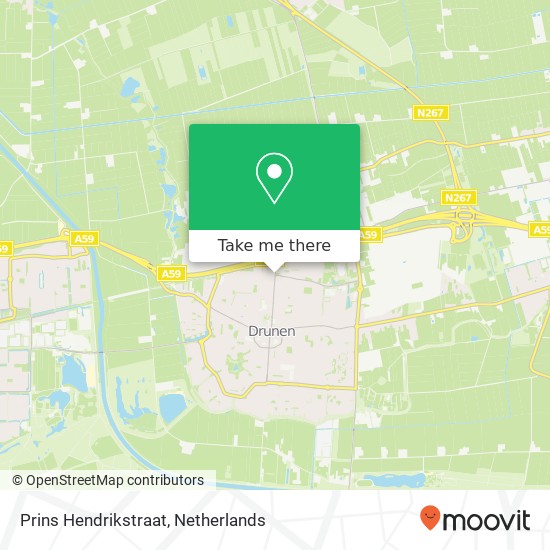 Prins Hendrikstraat, 5151 Drunen map