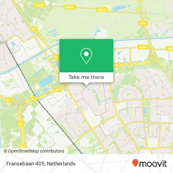 Fransebaan 405, Fransebaan 405, 5627 JT Eindhoven, Nederland Karte